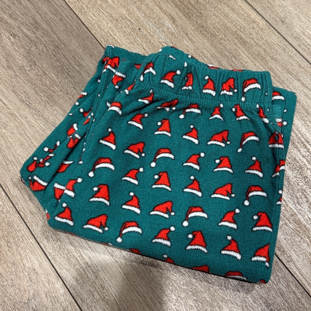 Cozy Santa Hat Fleece Christmas Pajamas - Size 8
